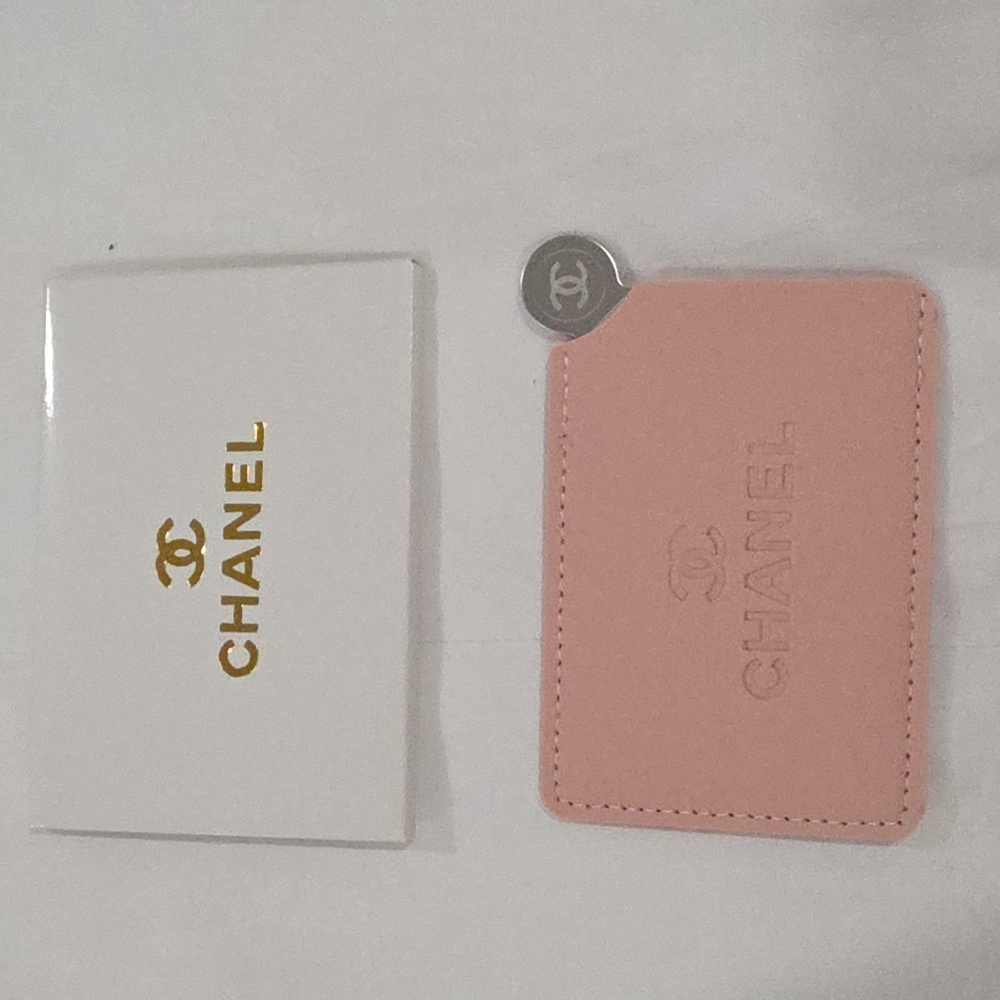 Chanel Pink  Mirror/Card Holder. GWP